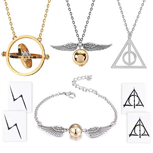 4 pièces collier Bracelet avec les reliques de la mort