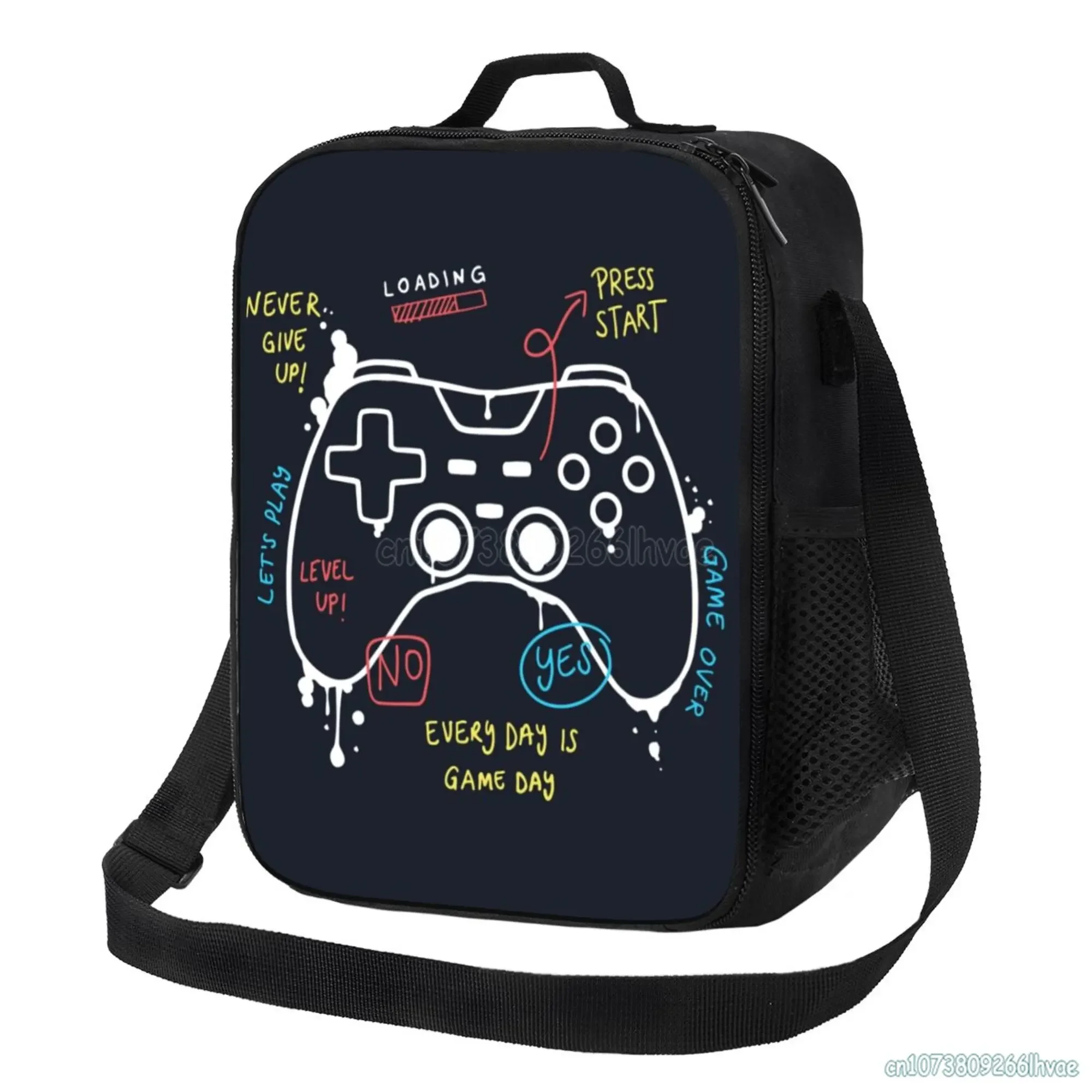 Sac à déjeuner isolé pour arme de jeu vidéo, fourre-tout,