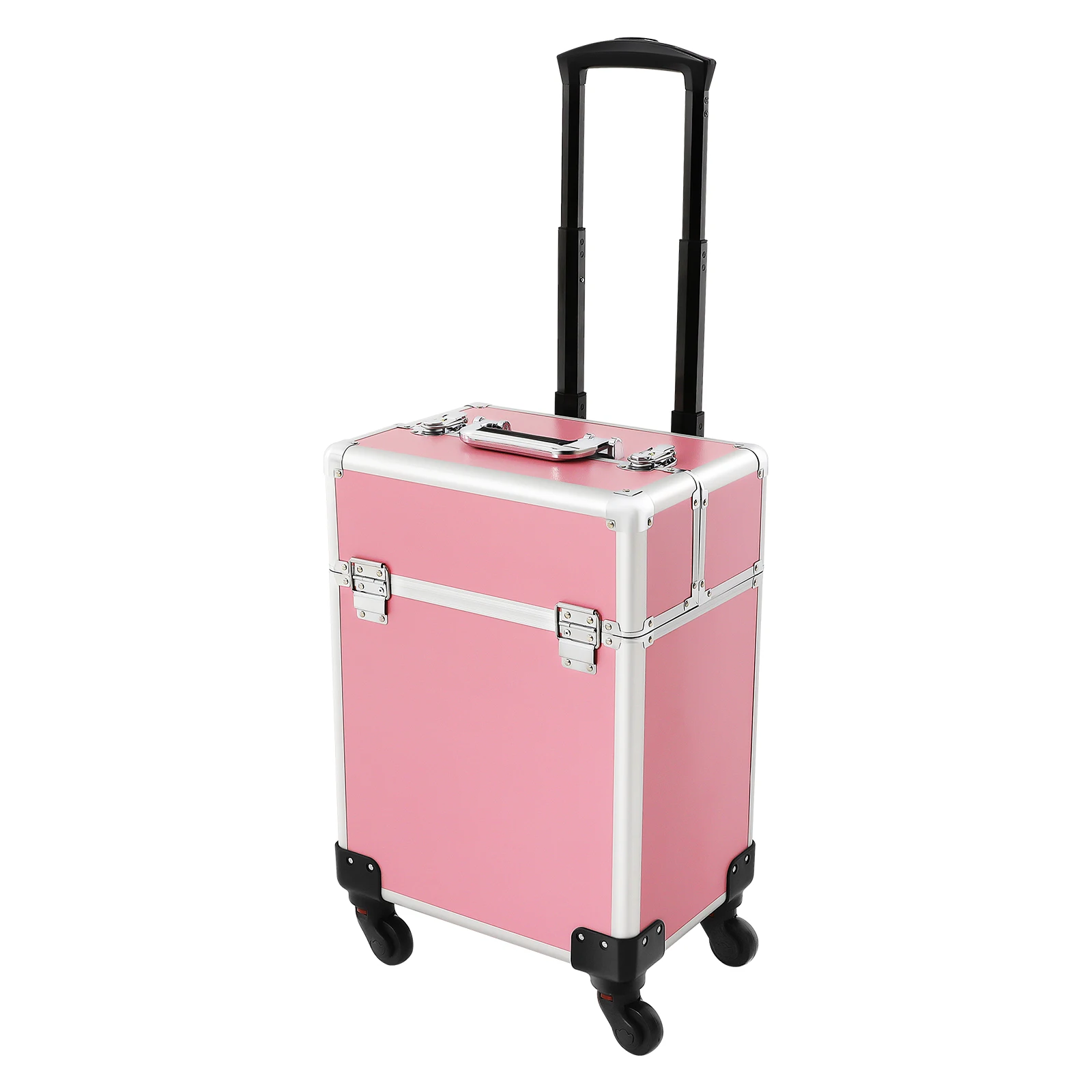 Organisateur de cosmétiques avec 4 roulettes amovibles, valise de maquillage,